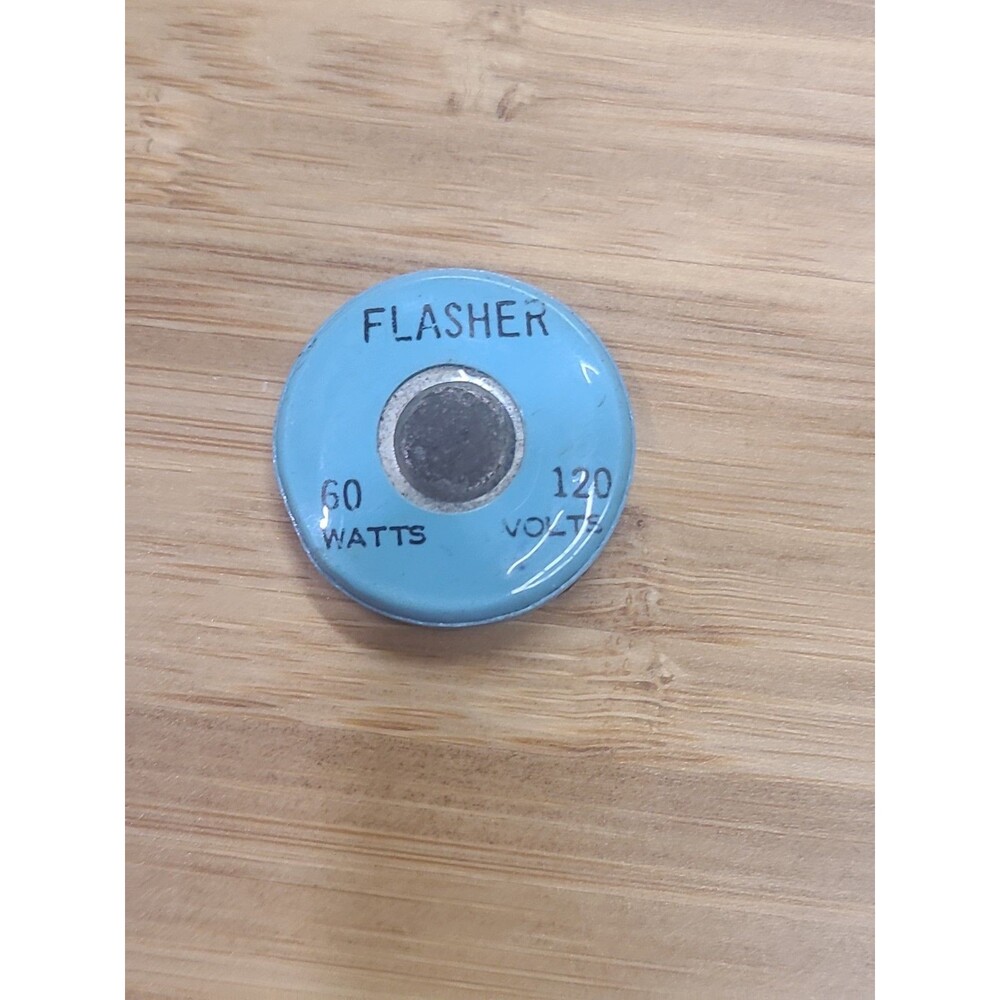 Light Bulb Flasher Disk Button Socket 60 Watt 120 volts
